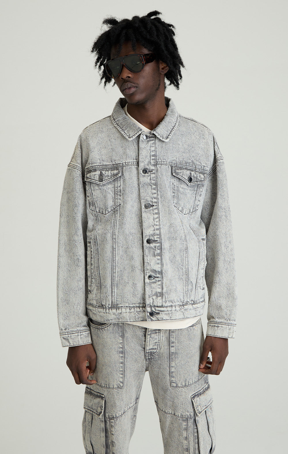 GREY ECLIPSE DENIM JACKET