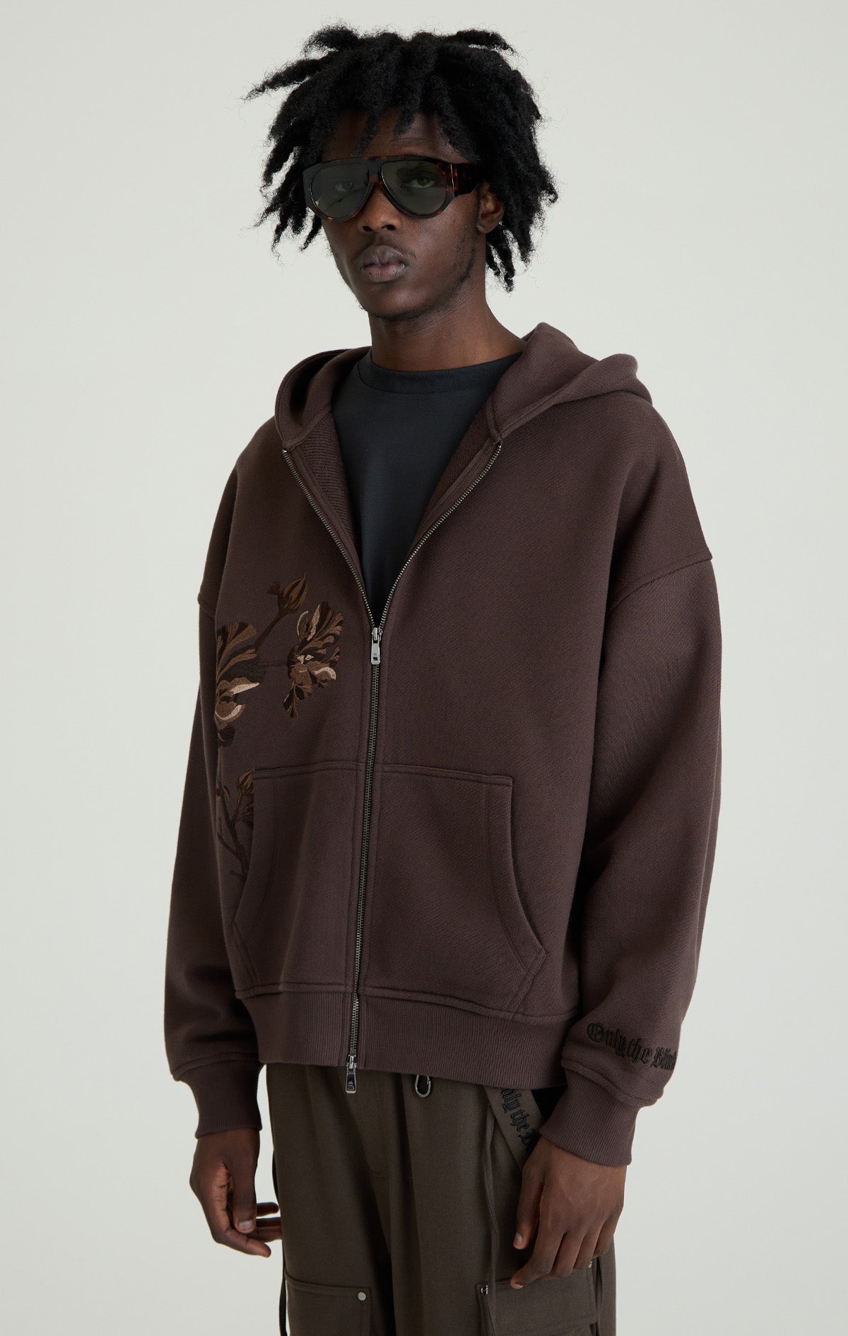 FADING BLOOM ZIP HOODIE