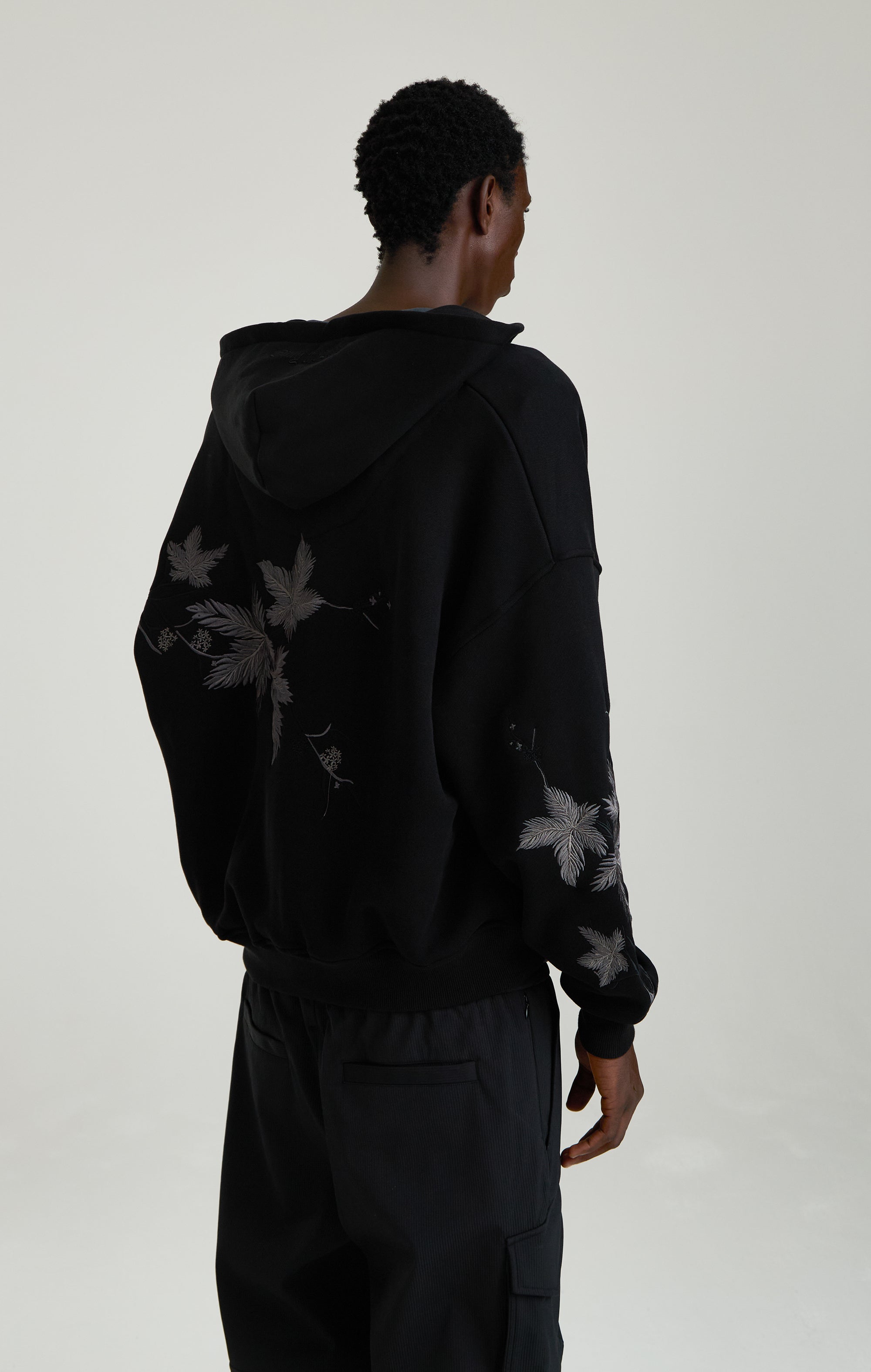 Mitternacht Hawthorn Reißverschluss Hoodie