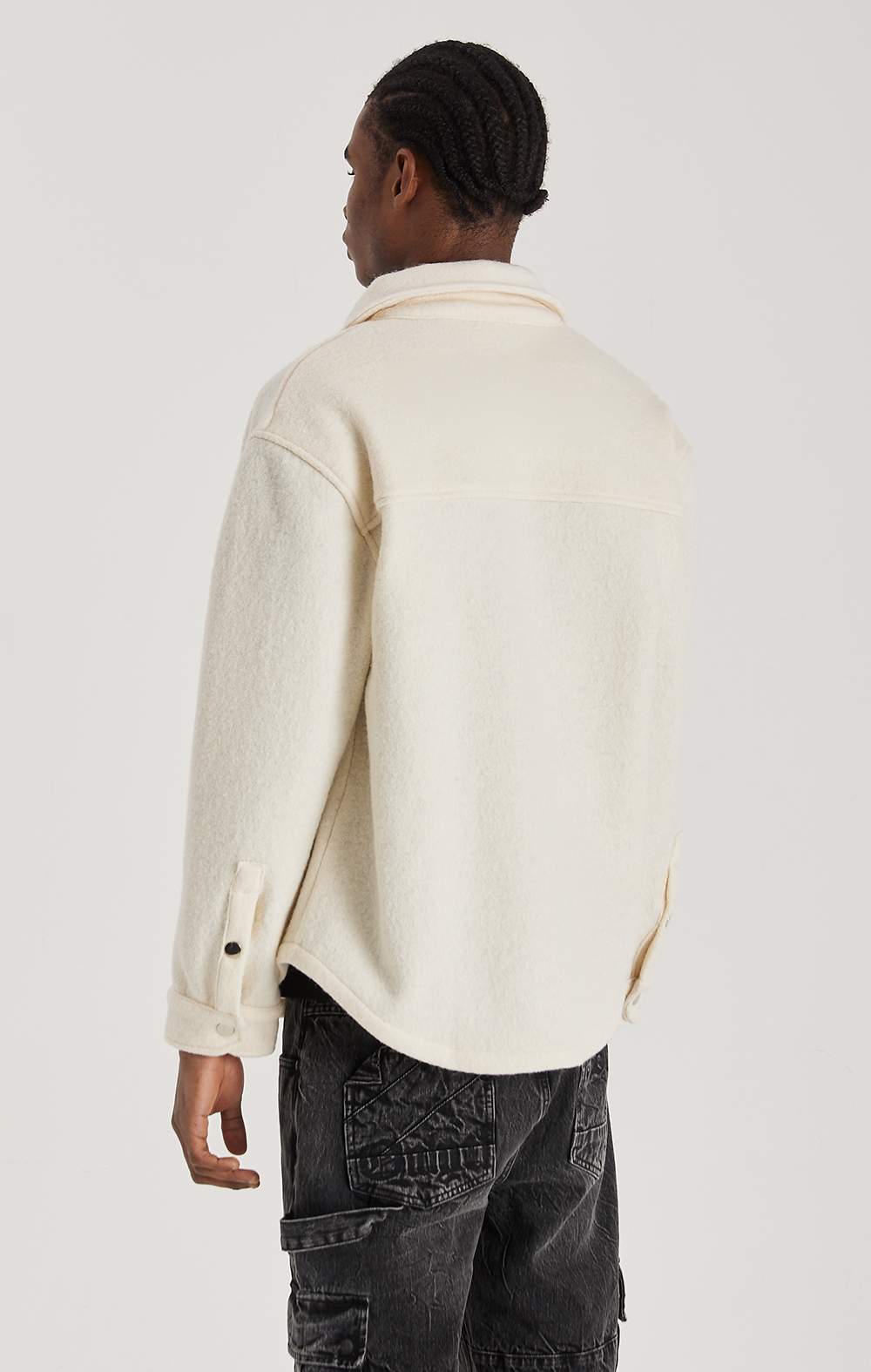 ECRU WOOL SHIRT ONLY THE BLIND