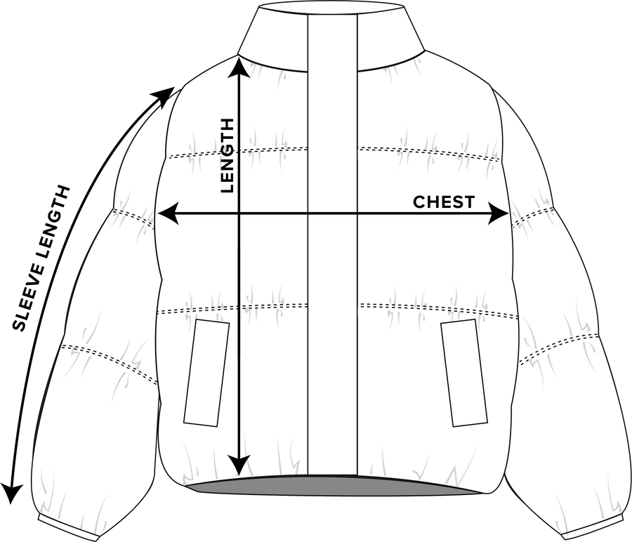 How to measure: Woodland Down Jacket · AW24, AW26