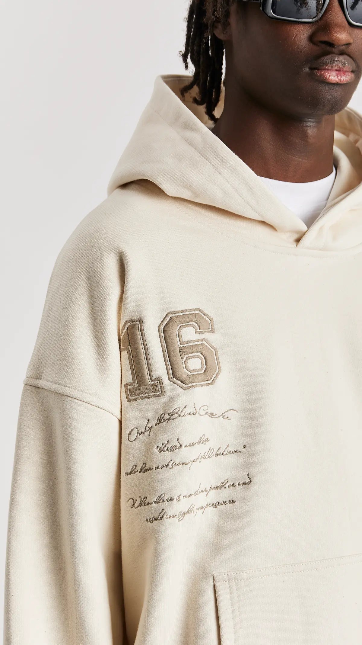 SAND VARSITY HOODIE