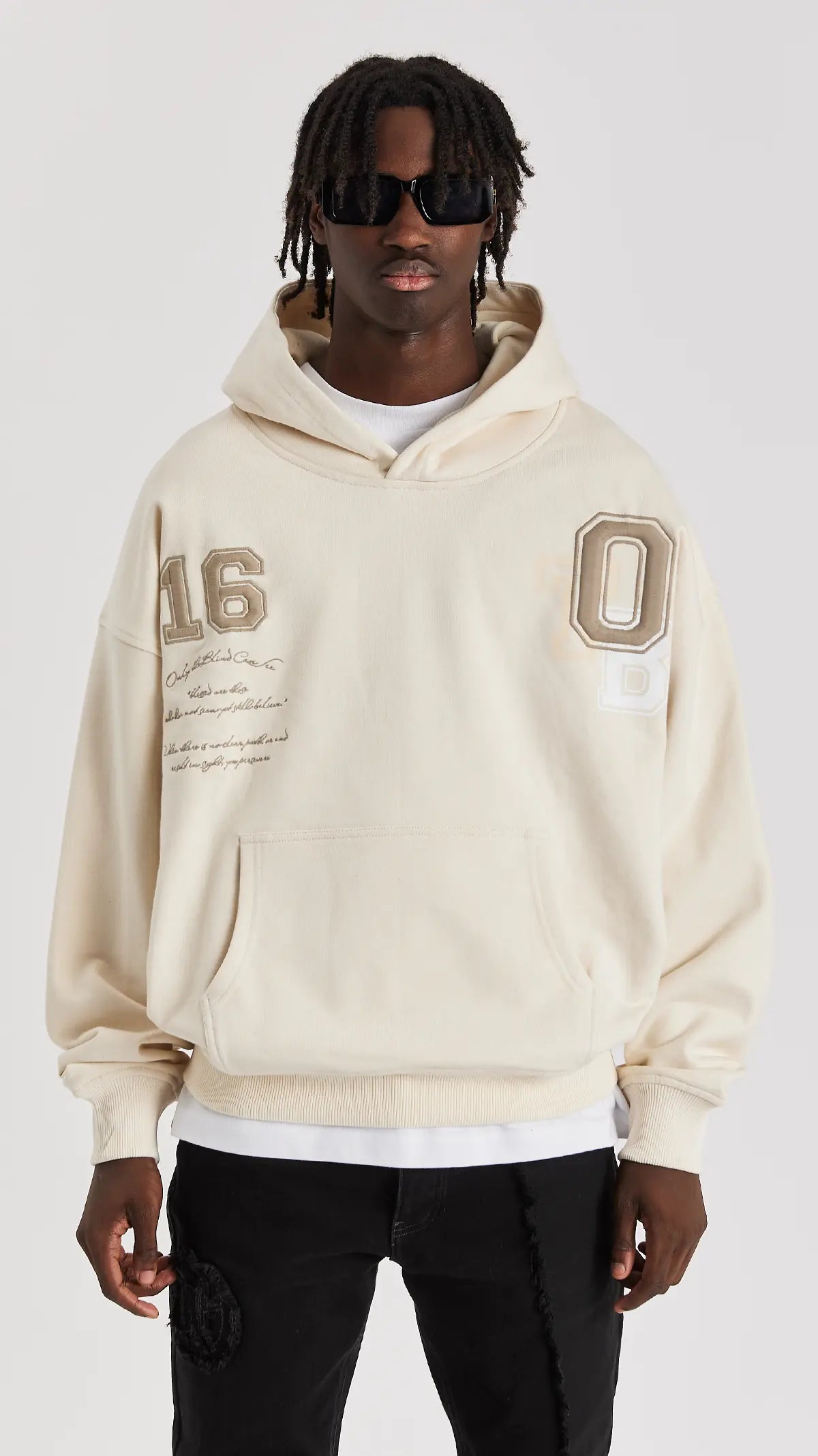 SAND VARSITY HOODIE