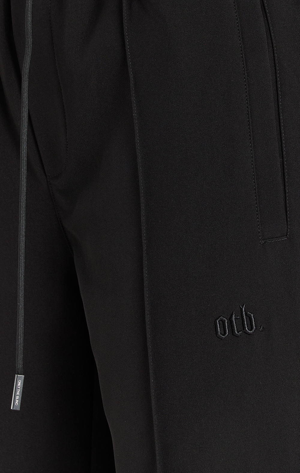 BLACK TWILL TAILORED TROUSER