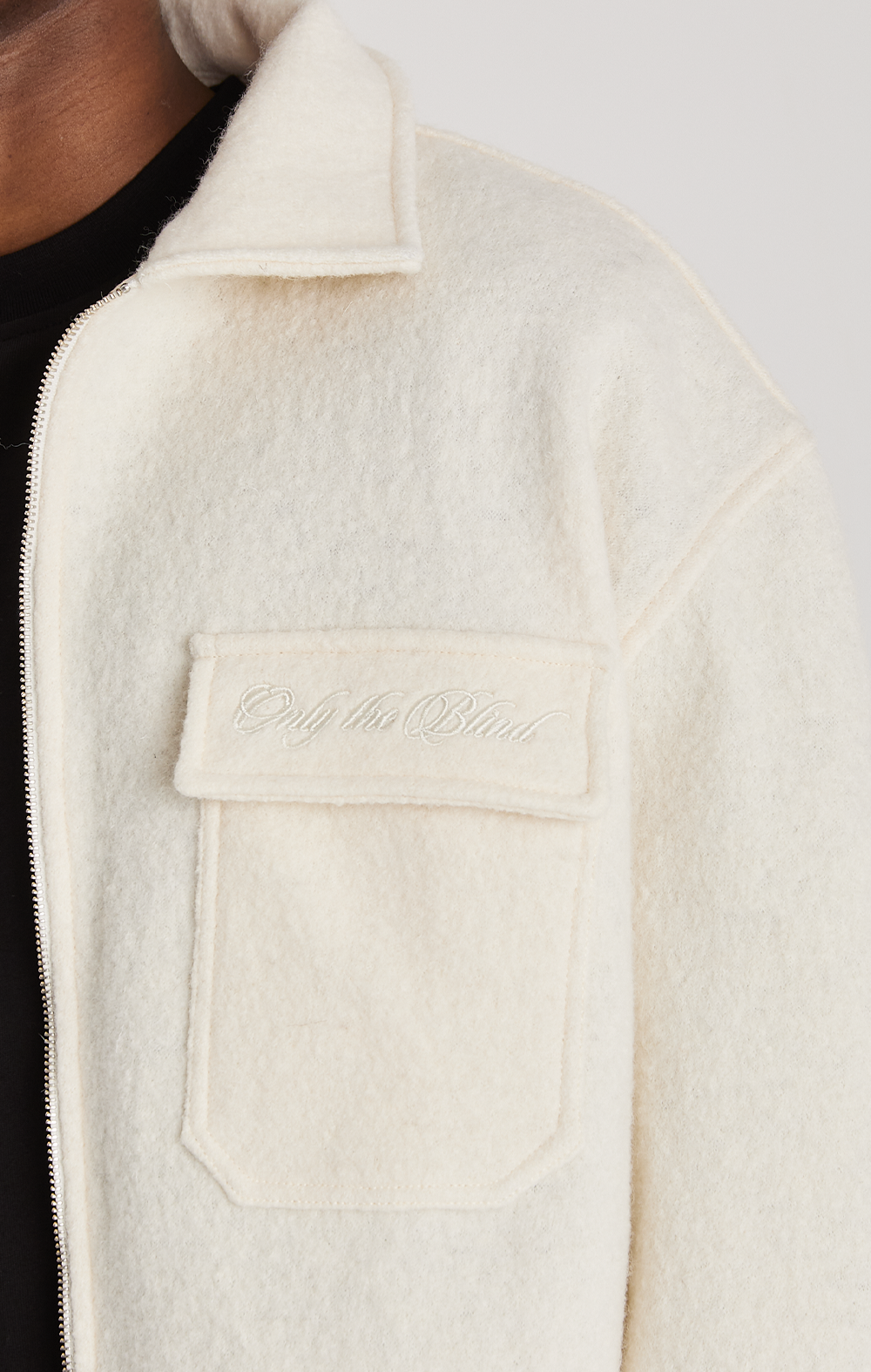 ECRU WOOL SHIRT ONLY THE BLIND