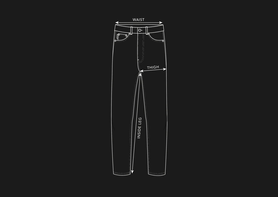 How to measure: Denim Jeans - XS–XL