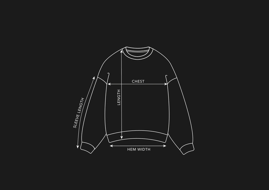 How to measure: Oversized Sweatshirt · AW23, SS24, AW26