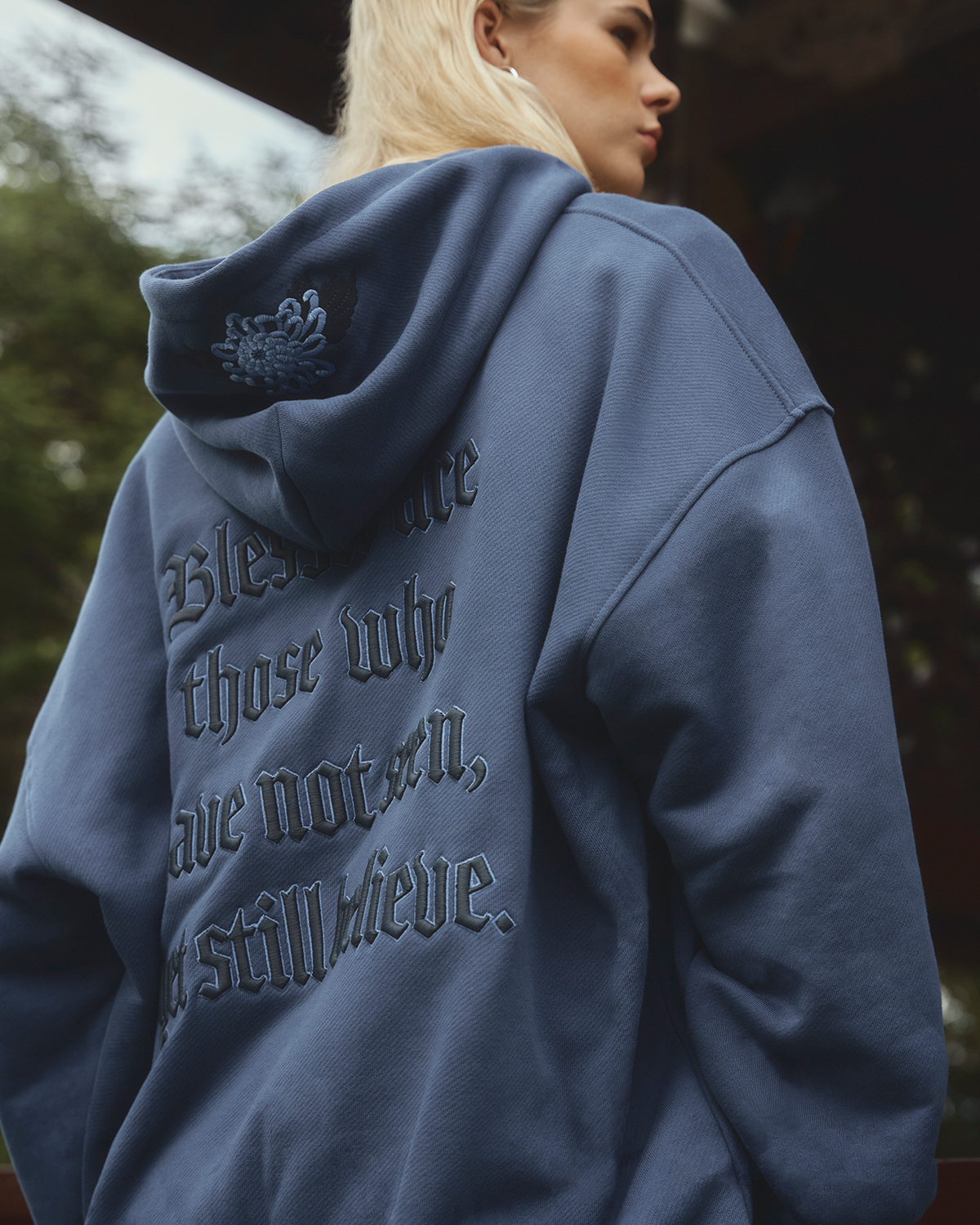 Azure Tiger Statement Hoodie