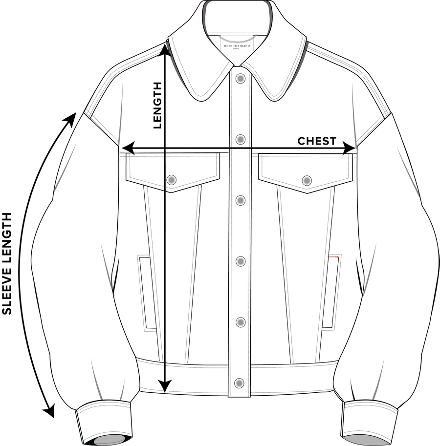 How to measure: Denim Jacket · AW22, AW23, AW24, SS24, SS25