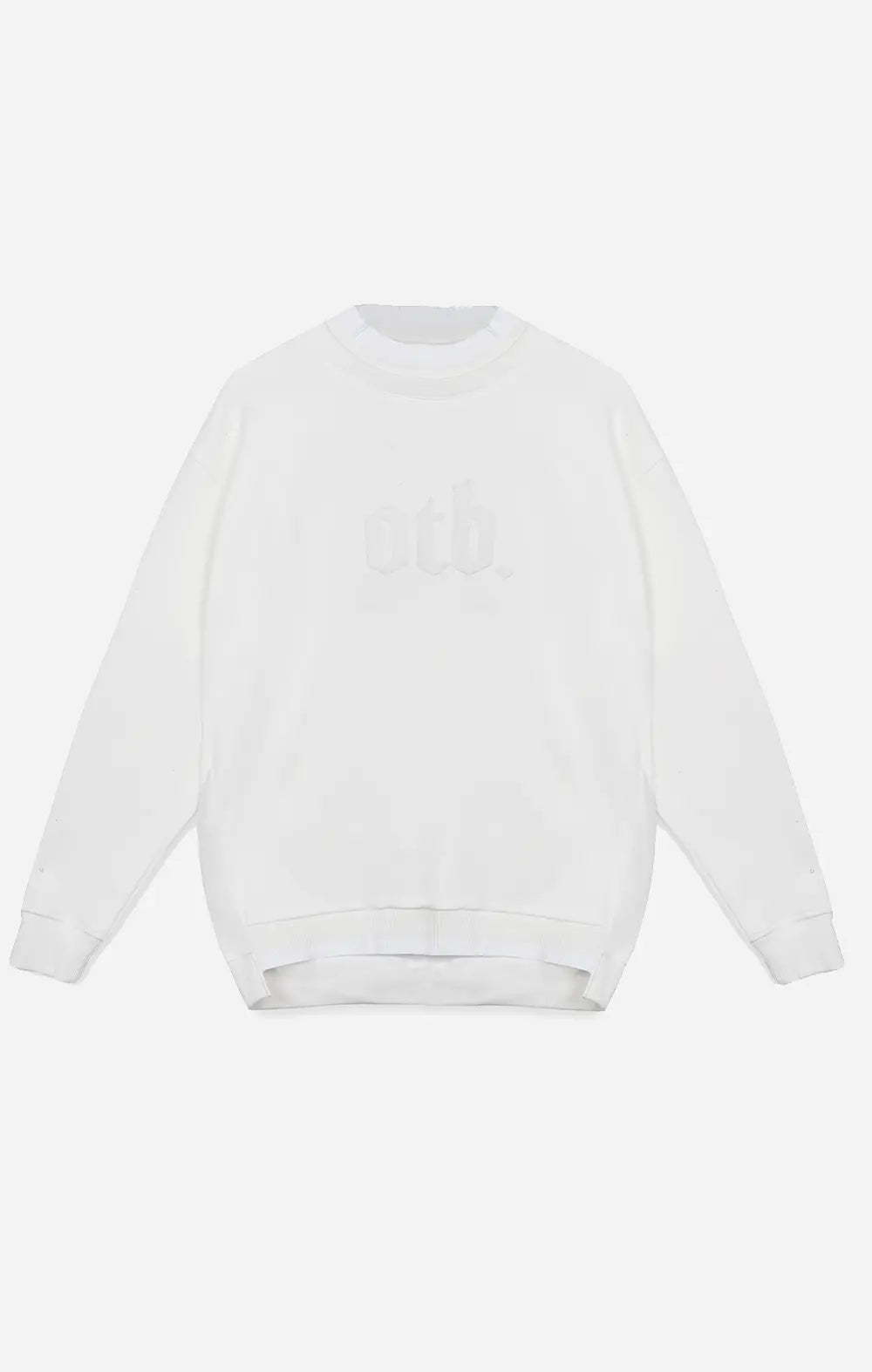 IVORY HIGH-NECK SWEATSHIRT