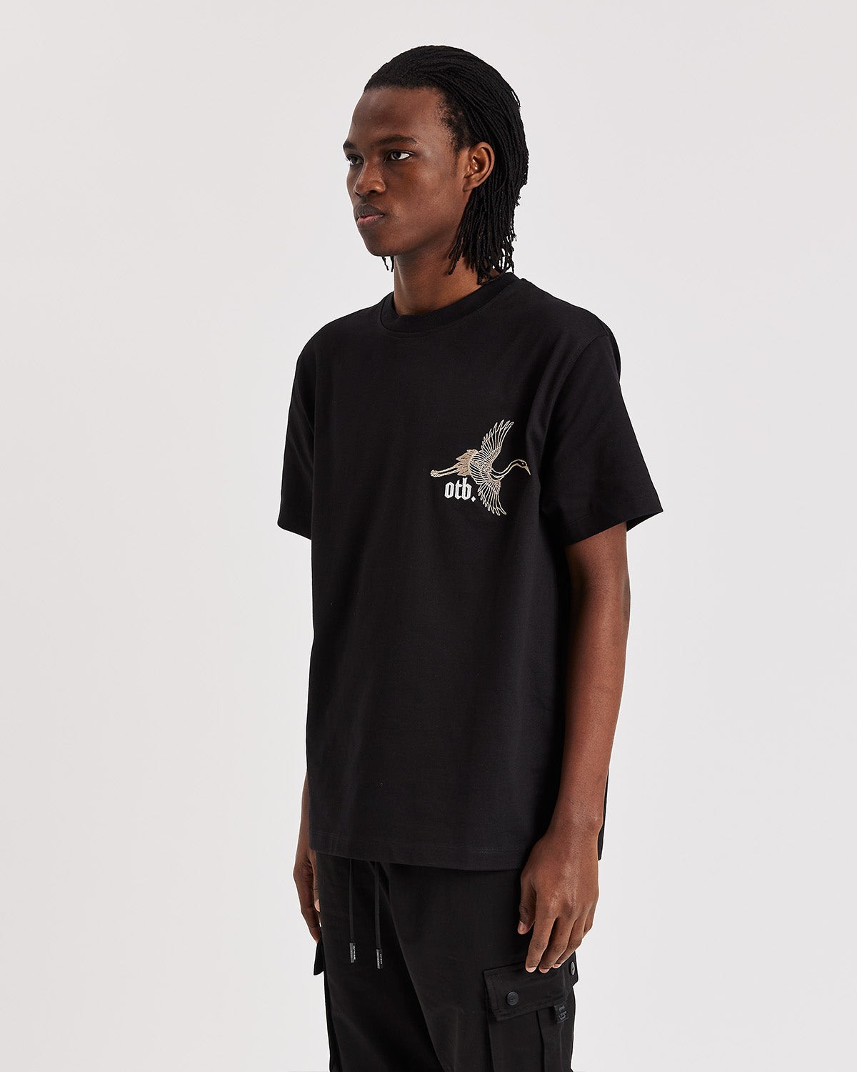 Black Summer Crane T-shirt