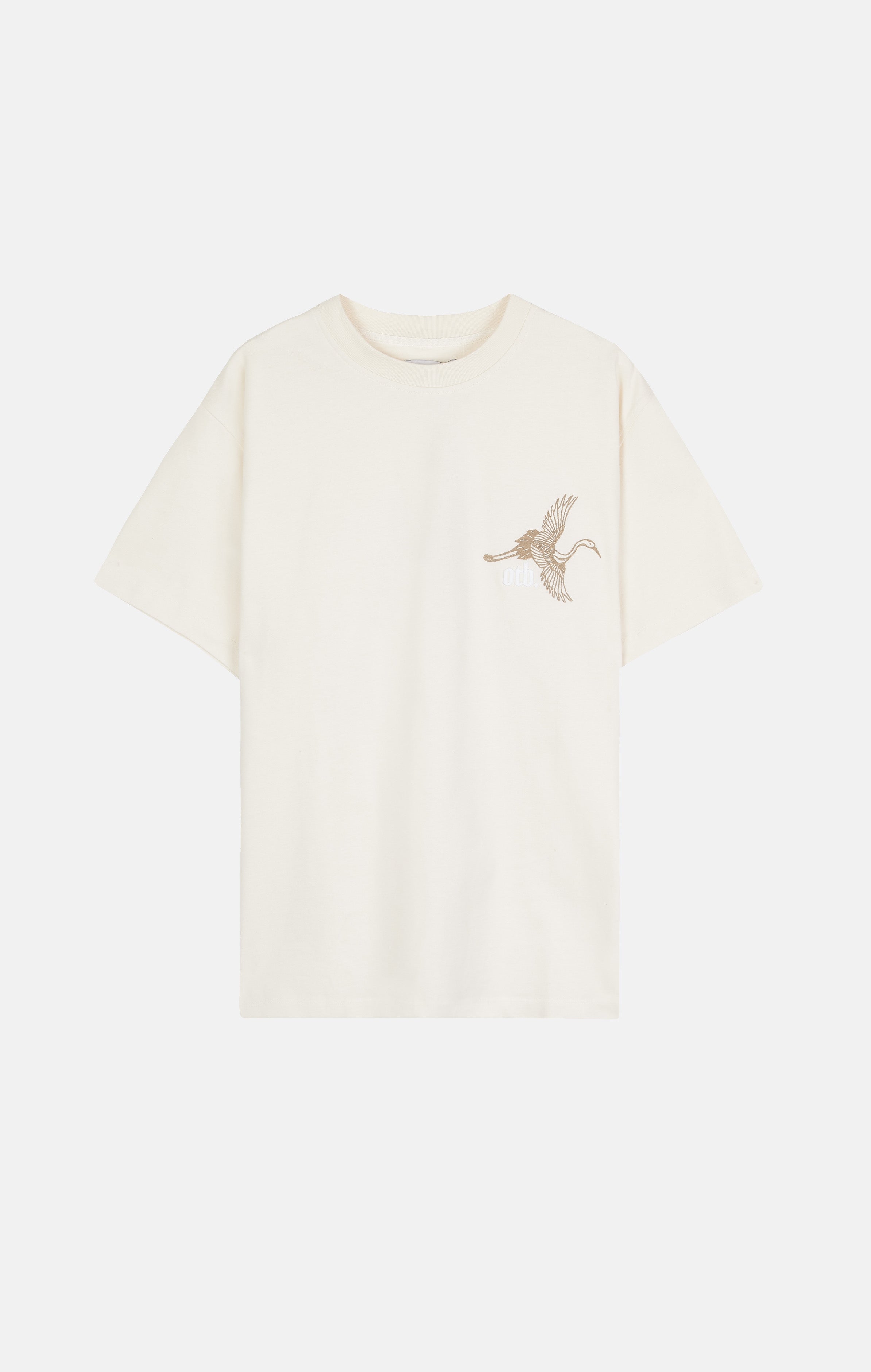 IVORY SUMMER CRANE T-SHIRT