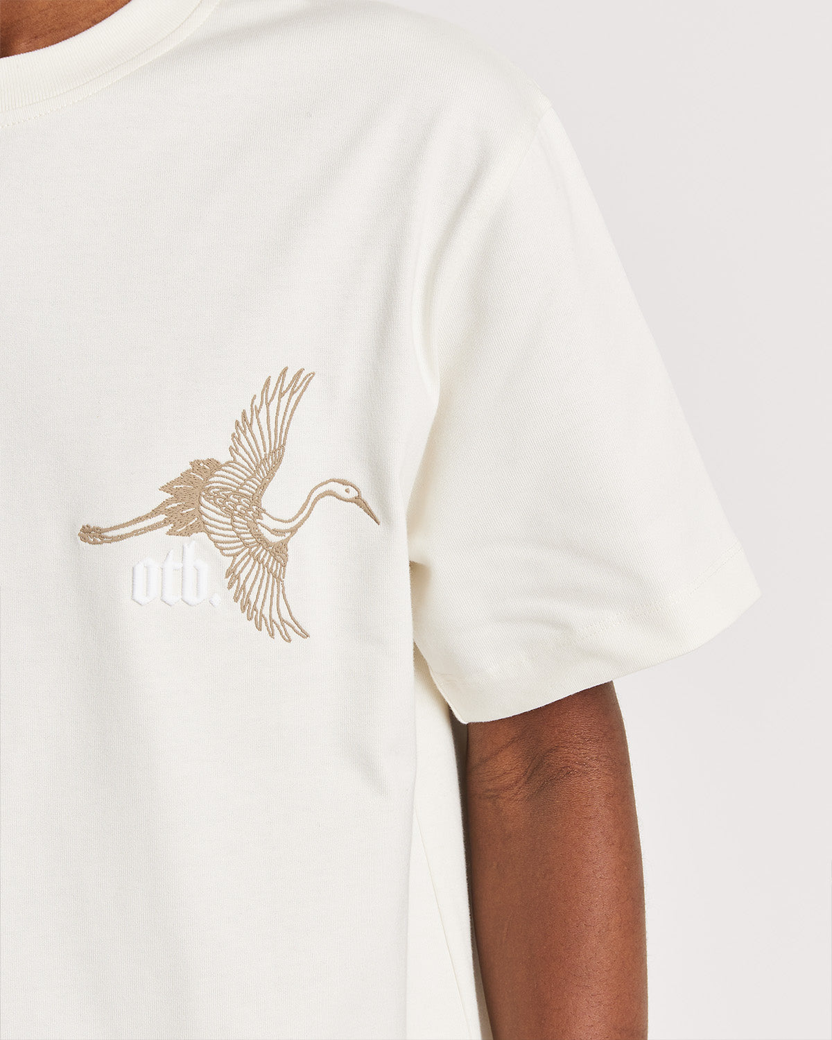 IVORY SUMMER CRANE T-SHIRT