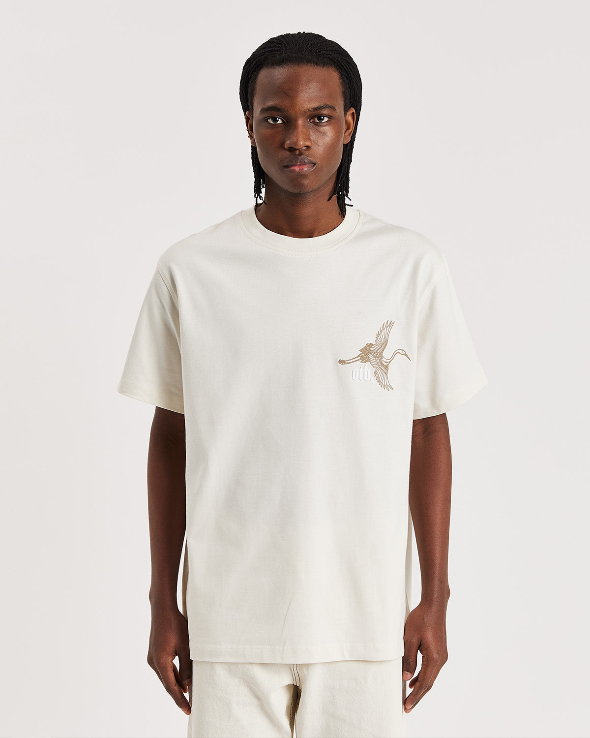 IVORY SUMMER CRANE T-SHIRT