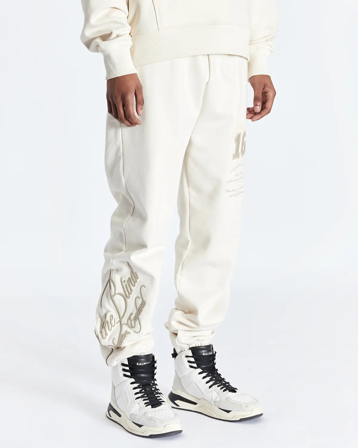 SAND VARSITY SWEATPANTS