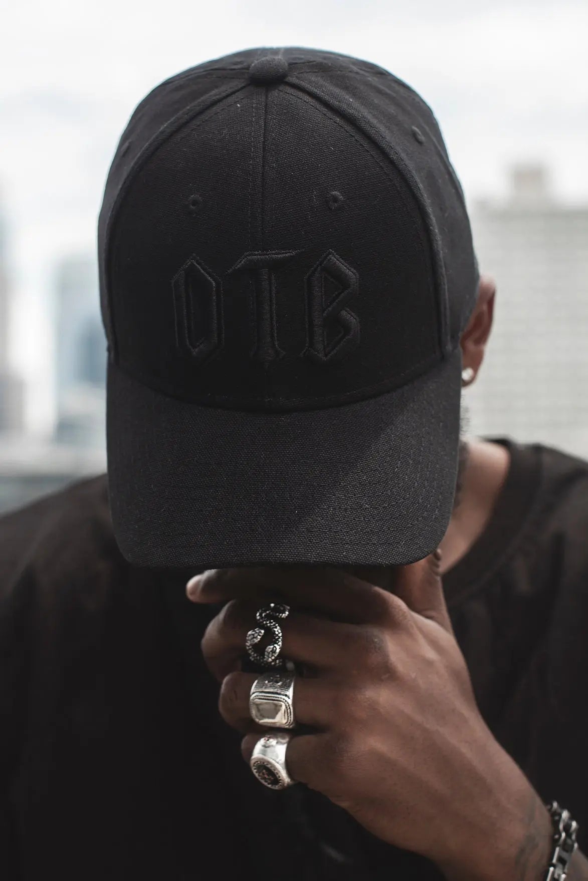 OTB Embroidered Black Baseball Cap ONLY THE BLIND