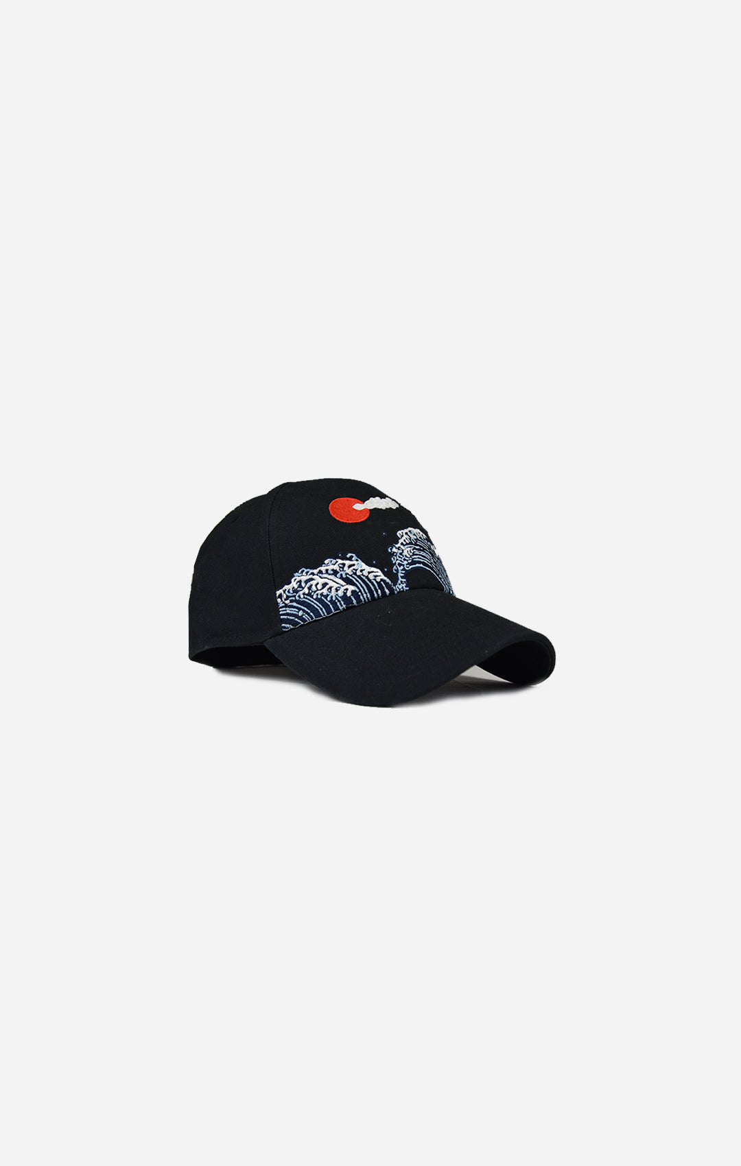Wave Black Baseball Cap